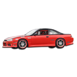 1995-1998 Nissan 240SX S14 Duraflex V-Speed Side Skirts Rocker Panels - 2 Piece image - 1
