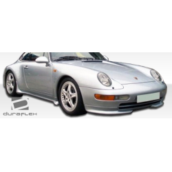 1995-1998 Porsche 911 Carrera 993 C2 C4 Targa Duraflex RS Look Front Add Ons Spat Bumper Extensions - 2 Piece image - 3