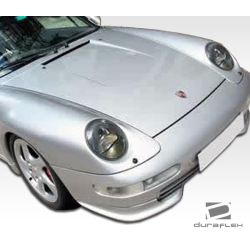 1995-1998 Porsche 911 Carrera 993 C2 C4 Targa Duraflex RS Look Front Add Ons Spat Bumper Extensions - 2 Piece image - 4