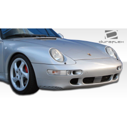 1995-1998 Porsche 911 Carrera 993 Duraflex Turbo Look Front Bumper - 1 Piece image - 3