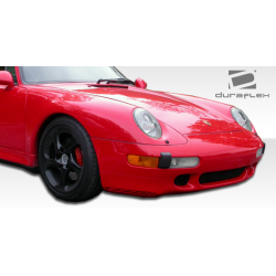 1995-1998 Porsche 911 Carrera 993 Duraflex Turbo Look Front Bumper - 1 Piece image - 5