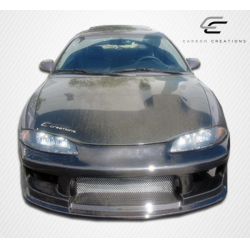 1995-1999 Mitsubishi Eclipse Eagle Talon Carbon Creations OEM Look Hood - 1 Piece image - 3