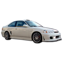 1996-2000 Honda Civic Duraflex B-2 Side Skirts Rocker Panels - 2 Piece image - 1