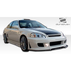 1996-2000 Honda Civic Duraflex B-2 Side Skirts Rocker Panels - 2 Piece image - 4