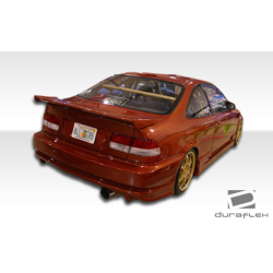 1996-2000 Honda Civic 2DR / HB Duraflex Bomber Side Skirts Rocker Panels - 2 Piece image - 6