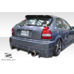 1996-2000 Honda Civic 2dr / 4DR Duraflex Buddy Rear Bumper - 1 Piece image - 4