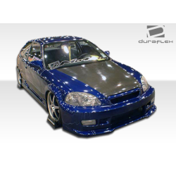 1996-2000 Honda Civic 2DR / HB Duraflex Buddy Side Skirts Rocker Panels - 2 Piece image - 6