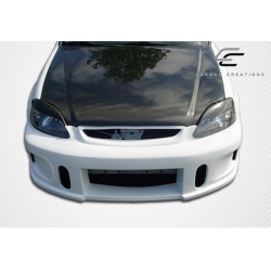 1996-1998 Honda Civic Carbon Creations OEM Look Hood - 1 Piece image - 4