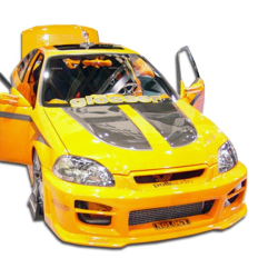 1996-1998 Honda Civic Duraflex R34 Front Bumper - 1 Piece image - 1