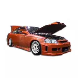 1996-2000 Honda Civic 2DR / HB Spyder Side Skirts Rocker Panels - 2 Piece image - 5