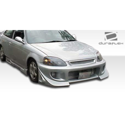 1996-2000 Honda Civic 2DR / HB Duraflex Spyder Side Skirts Rocker Panels - 2 Piece image - 3