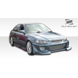 1996-2000 Honda Civic 2DR / HB Duraflex Spyder Side Skirts Rocker Panels - 2 Piece image - 6