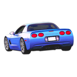 1997-2004 Chevrolet Corvette C5 Duraflex SP-R Rear Bumper - 1 Piece image - 1