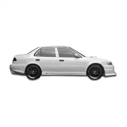 1993-2002 Toyota Corolla Geo Prizm Bomber Side Skirts Rocker Panels - 2 Piece image - 5