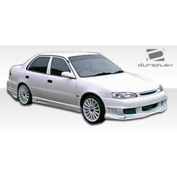 1993-2002 Toyota Corolla Geo Prizm Duraflex Bomber Side Skirts Rocker Panels - 2 Piece image - 3
