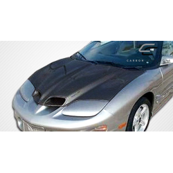 1998-2002 Pontiac Firebird Carbon Creations WS-6 Hood - 1 Piece image - 2