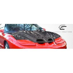 1998-2002 Pontiac Firebird Carbon Creations WS-6 Hood - 1 Piece image - 3
