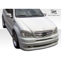 1998-2001 Mercedes ML Class W163 Duraflex W-1 Front Lip Under Spoiler Air Dam - 1 Piece image - 4