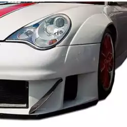 2002-2004 Porsche 911 Carrera 996 C2 C4 GT3 RSR Look Wide Body Front Fenders - 2 Piece image - 6