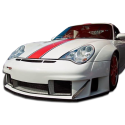 2002-2004 Porsche 911 Carrera 996 C2 C4 Duraflex GT3 RSR Look Wide Body Front Bumper - 1 Piece image - 1