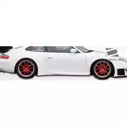 2002-2004 Porsche 911 Carrera 996 C2 C4 GT3 RSR Look Wide Body Side Skirts Rocker Panels - 2 Piece (S) image - 7