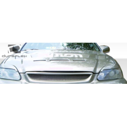 1999-2000 Honda Civic Duraflex Predator Hood - 1 Piece image - 5