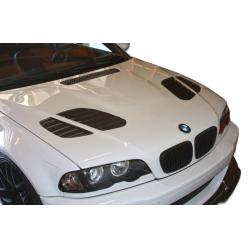 2001-2006 BMW M3 E46 E46 2DR Duraflex GTR Look Hood - 1 Piece image - 1