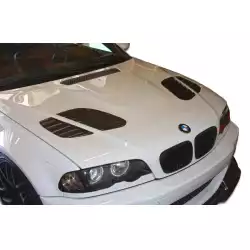 2001-2006 BMW M3 E46 E46 2DR GTR Look Hood - 1 Piece image - 7