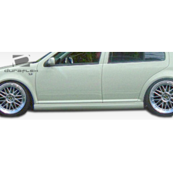 1999-2005 Volkswagen Golf Jetta Duraflex Vortex Look Side Skirts Rocker Panels - 2 Piece image - 3