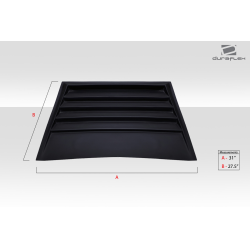 Universal Duraflex D1 Hood Scoop Vent - 1 Piece image - 10