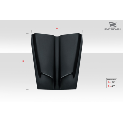 Universal Duraflex WS6 Look Hood Cowl Scoop Vent - 1 Piece image - 10