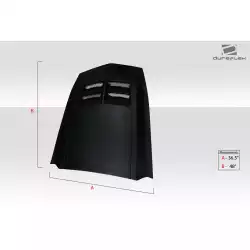 Universal ZL1 Look Hood Cowl Scoop Vent - 1 Piece image - 10