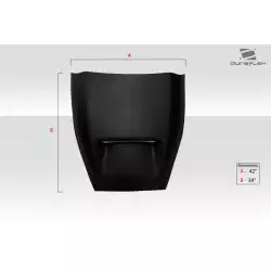 Universal SRT Look Hood Cowl Scoop Vent - 1 Piece image - 11