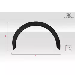 Universal Fender Flares 7cm - 2 Piece image - 11