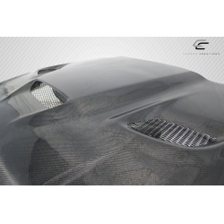 2005-2010 Jeep Grand Cherokee Carbon Creations DriTech Hellcat look Hood - 1 Piece image - 9