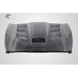 2002-2008 Dodge Ram Carbon Creations DriTech Viper Look Hood - 1 Piece image - 7