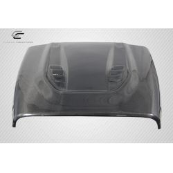 1997-2006 Jeep Wrangler Carbon Creations DriTech Power Dome Hood - 1 Piece image - 7