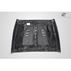 1997-2006 Jeep Wrangler Carbon Creations DriTech Power Dome Hood - 1 Piece image - 10