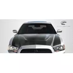 2011-2014 Dodge Charger DriTech SRT Look Hood - 1 Piece image - 7