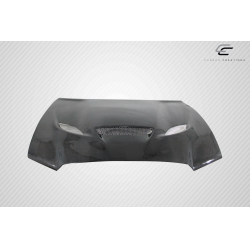 2011-2014 Dodge Charger Carbon Creations DriTech Hellcat Look Hood - 1 Piece image - 5