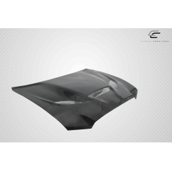 2011-2014 Dodge Charger Carbon Creations DriTech Hellcat Look Hood - 1 Piece image - 6