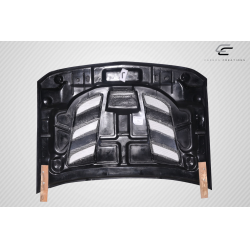 2007-2013 Chevrolet Silverado Carbon Creations Viper Look Hood - 1 Piece image - 7