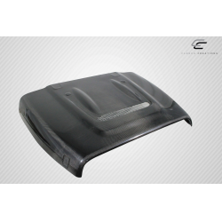 1997-2006 Jeep Wrangler Carbon Creations Heat Reduction Hood (fits all models without highline fenders) - 1 Piece image - 9