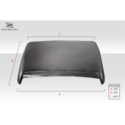 Universal Duraflex Ram Air Type 9 Hood Scoop - 1 Piece image - 6