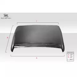 Universal Ram Air Type 9 Hood Scoop - 1 Piece image - 6