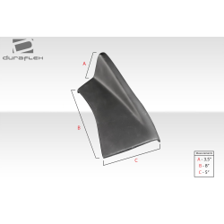 Universal Duraflex Adjustable Front Splitter - 3 Piece image - 14