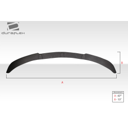 Universal Duraflex Adjustable Front Splitter - 3 Piece image - 13