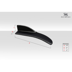 Universal Duraflex Front / Rear Type 2 Winglet Splitters - 2 Piece image - 10