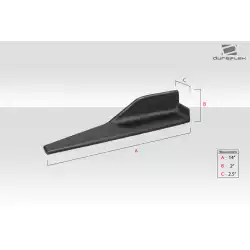 Universal Type 1 Side Splitter Winglets - 2 Piece image - 6