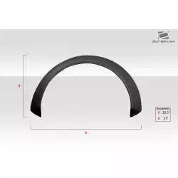 Universal Glider V1 2.7" Fender Flares - 2 Piece image - 9